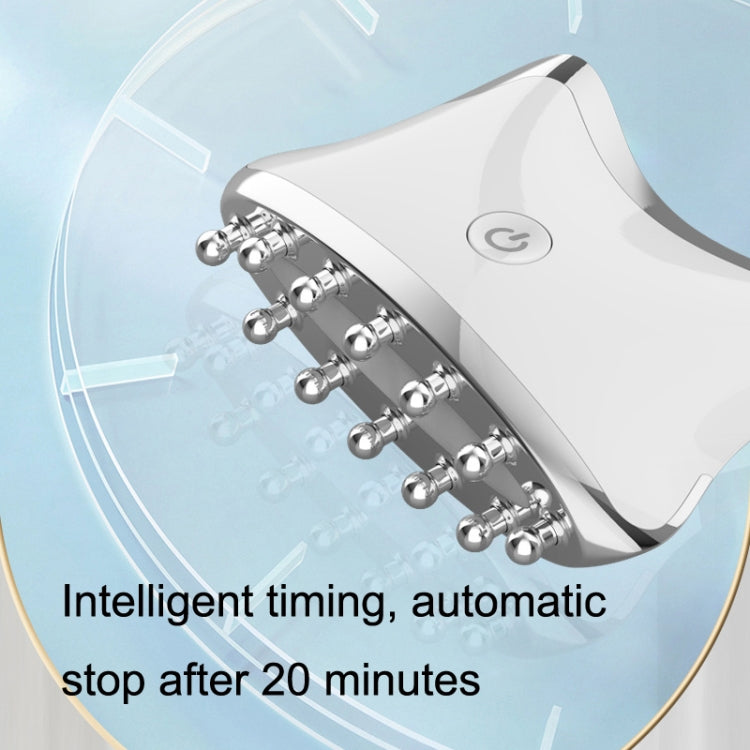 SM-2102 EMS Color Light Meridian Dredging Scraping Massager(White Silver) - free shipping - PMC TechLife - Order now!