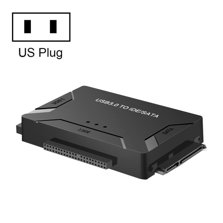 USB3.0 To SATA / IDE Easy Drive Cable External Hard Disk Adapter, Plug Specifications: US Plug - USB to IDE / SATA by PMC Jewellery | Online Shopping South Africa | PMC Jewellery | Buy Now Pay Later Mobicred