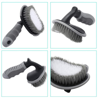 12 PCS / Set Car Wash Tool Brush Car Tires Brush Double Strand Wheel Brush(Gray) - Car washing supplies by PMC Jewellery | Online Shopping South Africa | PMC Jewellery | Buy Now Pay Later Mobicred