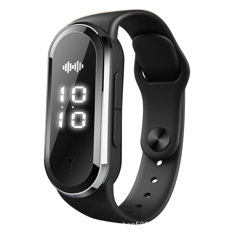 M21  Ultrasonic Mosquito Repellent Bracelet with Step Counter & Clock & Temperature Function(Black) - Repellent Wristband by PMC Jewellery | Online Shopping South Africa | PMC Jewellery | Buy Now Pay Later Mobicred