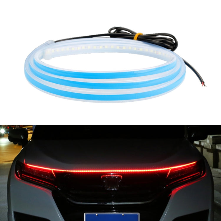 Car LED Streamer Decorative Hood Atmosphere Lights, Style: Monochrome Red Light(1.5m) - free shipping - PMC TechLife - Order now!