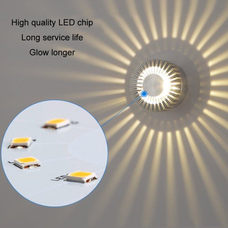 LED Aluminum Aisle Light Sunflower Corridor Lamp Decorative Light, Power source: Visible Installation 1W(Blue) - Novelty Lighting by PMC TechLife | Online Shopping South Africa | PMC TechLife | Buy Now Pay Later Mobicred