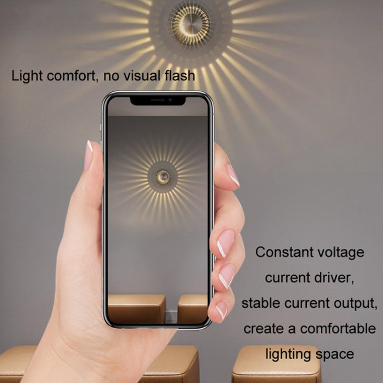 LED Aluminum Aisle Light Sunflower Corridor Lamp Decorative Light, Power source: Visible Installation 1W(Blue) - Novelty Lighting by PMC TechLife | Online Shopping South Africa | PMC TechLife | Buy Now Pay Later Mobicred