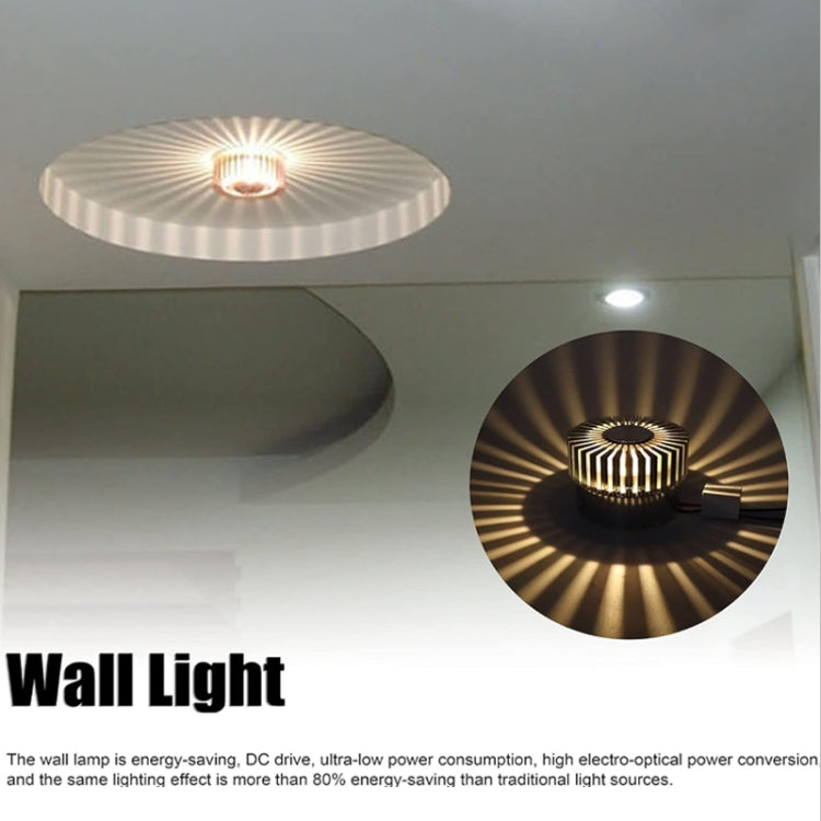 LED Aluminum Aisle Light Sunflower Corridor Lamp Decorative Light, Power source: Visible Installation 3W(Yellow) - Novelty Lighting by PMC TechLife | Online Shopping South Africa | PMC TechLife | Buy Now Pay Later Mobicred