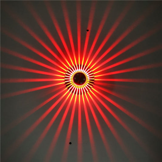 LED Aluminum Aisle Light Sunflower Corridor Lamp Decorative Light, Power source: Invisible Installation 3W(Red) - Novelty Lighting by PMC Jewellery | Online Shopping South Africa | PMC Jewellery | Buy Now Pay Later Mobicred