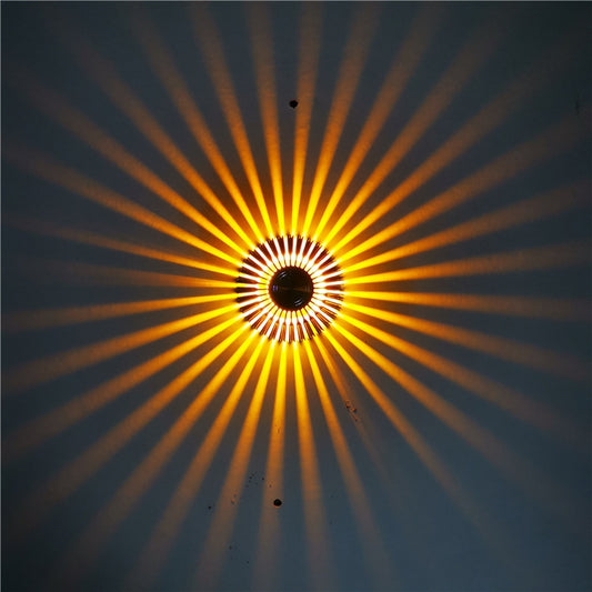 LED Aluminum Aisle Light Sunflower Corridor Lamp Decorative Light, Power source: Invisible Installation 3W(Yellow) - Novelty Lighting by PMC Jewellery | Online Shopping South Africa | PMC Jewellery | Buy Now Pay Later Mobicred