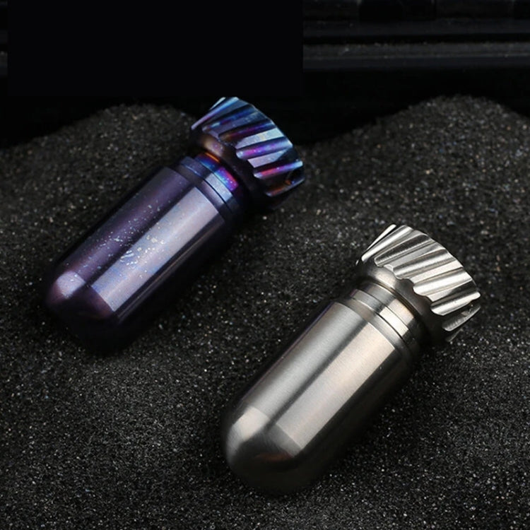 Portable Pure Titanium Mini Waterproof Warehouse Sealed Jar Pill Box, Color: Baked Blue - Emergency Tools by PMC TechLife | Online Shopping South Africa | PMC TechLife | Buy Now Pay Later Mobicred