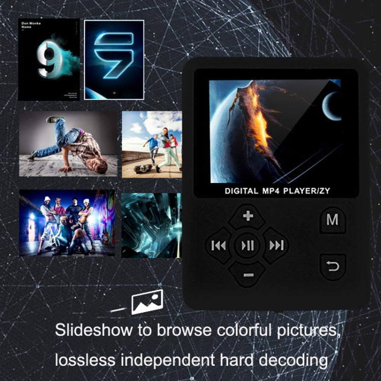 T69 Card Lyrics Synchronization Lossless Sound Quality MP4 Player, Style: Cross Button(White) - MP4 Player by PMC TechLife | Online Shopping South Africa | PMC TechLife | Buy Now Pay Later Mobicred