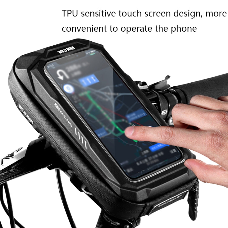 WILD MAN X3 0.5L EVA Hard Shell Bicycle Touch Screen Phone Bag(Red) - free shipping - PMC TechLife - Order now!