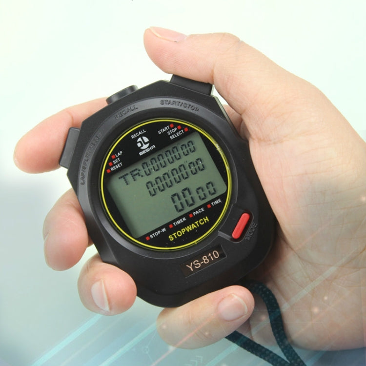 YS Electronic Stopwatch Timer Training Running Watch, Style: YS-8100 100 Memories (White) - Pedometer by PMC TechLife | Online Shopping South Africa | PMC TechLife | Buy Now Pay Later Mobicred