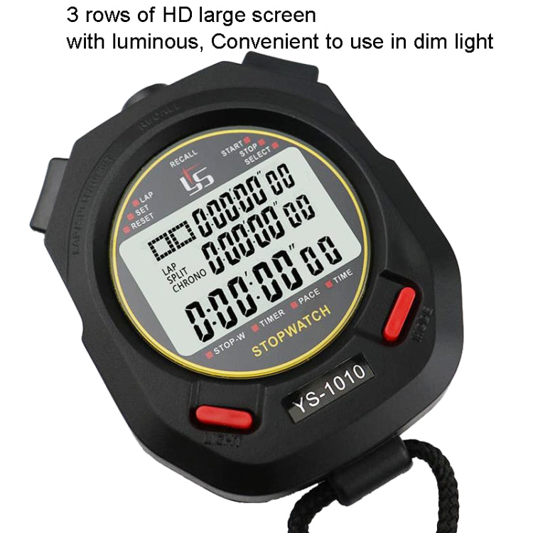 YS 3 Rows Display Luminous Stopwatch Timer Training Referee Stopwatch, Style: YS-1030 30 Memories - Pedometer by PMc TechLife | Online Shopping South Africa | PMc TechLife | Buy Now Pay Later Mobicred