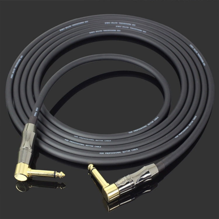 KGR Guitar Cable Keyboard Drum Audio Cable, Specification: 3m(Double Elbow Jack) - Instrument Audio Cables by KGR | Online Shopping South Africa | PMC Jewellery | Buy Now Pay Later Mobicred