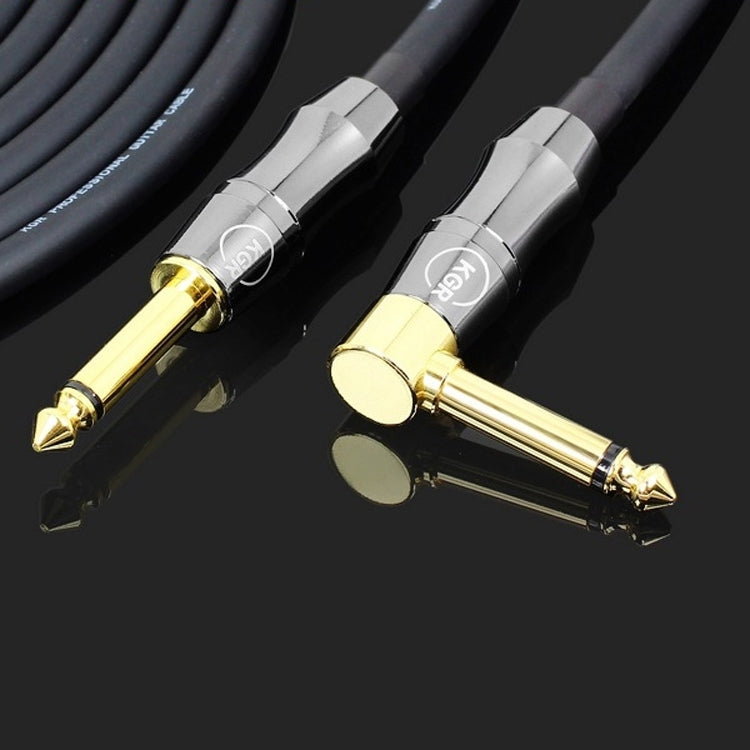 KGR Guitar Cable Keyboard Drum Audio Cable, Specification: 15m(Elbow Straight Jack) - Instrument Audio Cables by KGR | Online Shopping South Africa | PMC Jewellery | Buy Now Pay Later Mobicred