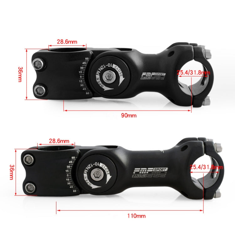FMFXTR Mountain Bike Adjustable Angle Handlebar Riser, Specification: 25.4x110mm - free shipping - PMc TechLife - Order now!