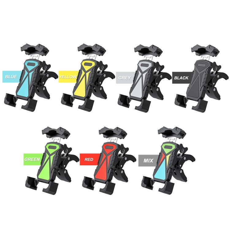 L101+M011 Outdoor Cycling Mechanical Locking Phone Holder(Green) - Holders by PMC TechLife | Online Shopping South Africa | PMC TechLife | Buy Now Pay Later Mobicred
