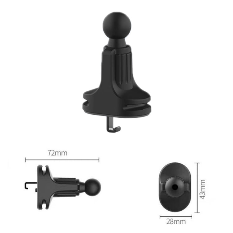 6 PCS Car Air Outlet Mobile Phone Bracket Base Can Clip Data Cable, Size: 17mm Ball Head - Universal Car Holders by PMC Jewellery | Online Shopping South Africa | PMC Jewellery | Buy Now Pay Later Mobicred