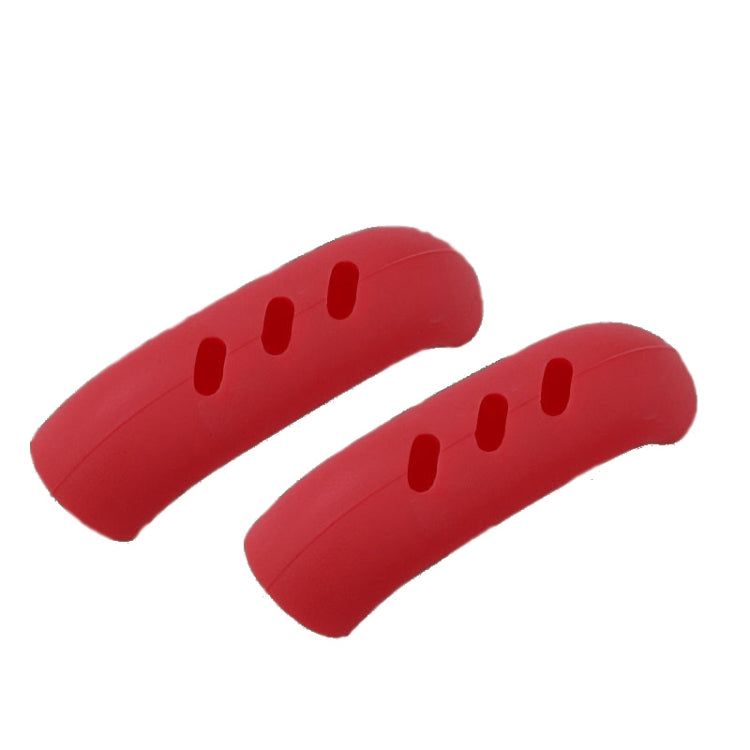 1 Pair Silicone Pot Handle Insulation Cover Iron Pot Handle Cover(Red) - Insulation by PMC TechLife | Online Shopping South Africa | PMC TechLife