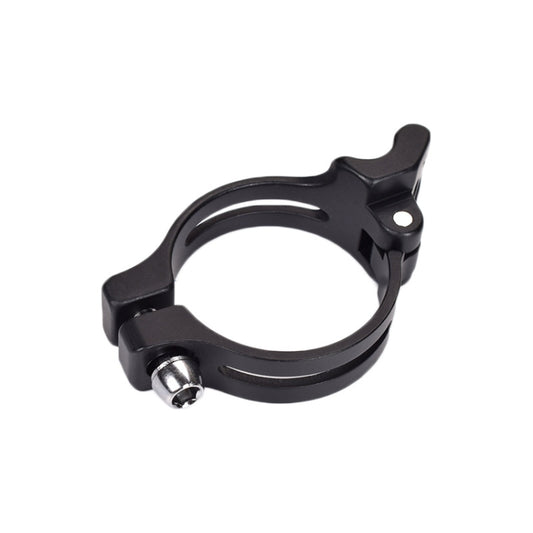 FMFXTR Bike Front Derailleur Clamp Straight Lock Turn to Clamp Converting Seat(Black 31.8mm) - Pipe clamps by FMFXTR | Online Shopping South Africa | PMC Jewellery | Buy Now Pay Later Mobicred