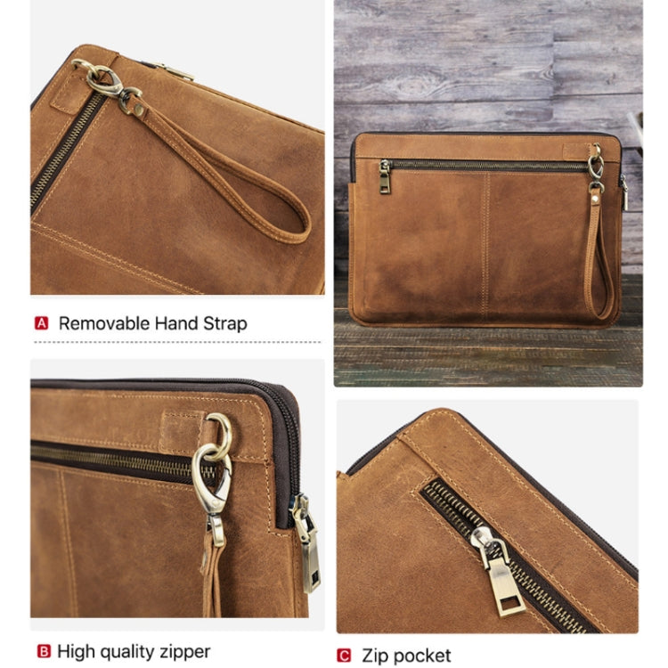 CONTACTS FAMILY Leather Laptop Sleeve For Macbook Pro 14.2 Inch(Coffee) - 14.1 inch by CONTACTS FAMILY | Online Shopping South Africa | PMC Jewellery | Buy Now Pay Later Mobicred