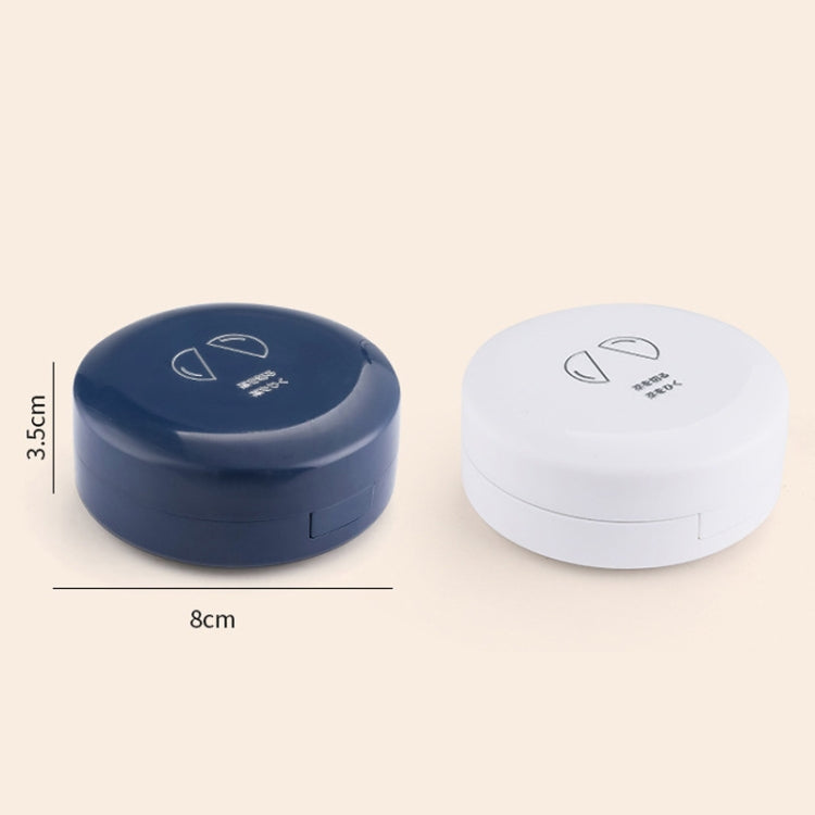 Double-layer Round Eight Grids Portable Medicine Box with Cutter(White) - free shipping - PMC TechLife - Order now!