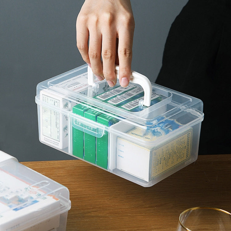 Portable Medicine Box Home Medicine Plastic Storage Box, Style: Long Large - free shipping - PMC TechLife - Order now!
