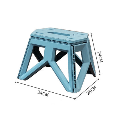 Portable Thickened Plastic Folding Stool Outdoor Fishing Stool, Color: Black - Beach Chairs by PMC Jewellery | Online Shopping South Africa | PMC Jewellery