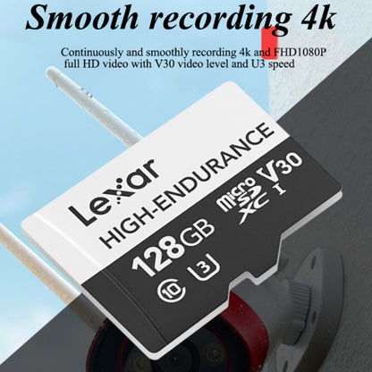 Lexar LSDM10 Security Surveillance Camera Dash Cam Memory Card, Capacity: 128GB - Micro SD Card by Lexar | Online Shopping South Africa | PMC Jewellery | Buy Now Pay Later Mobicred