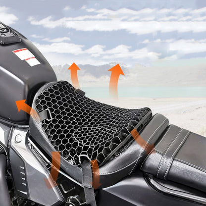 Shock-Absorbing Breathable Honeycomb Motorcycle Seat Cushion, Specification: PE Bag Package - Seat Covers by PMC Jewellery | Online Shopping South Africa | PMC Jewellery | Buy Now Pay Later Mobicred