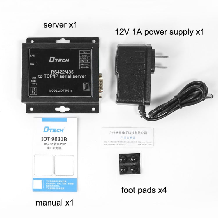 DTECH IOT9031B RS485/422 To TCP/IP Ethernet Serial Port Server, CN Plug - free shipping - PMC Jewellery - Order now!