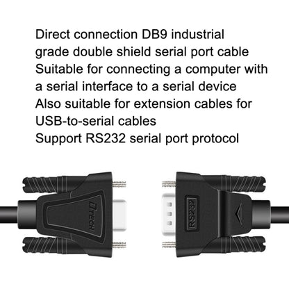 DTECH RS232 Serial Direct Line DB9 Extension Line Male to Female 5m - RS485 / RS232 Series by DTECH | Online Shopping South Africa | PMC Jewellery | Buy Now Pay Later Mobicred