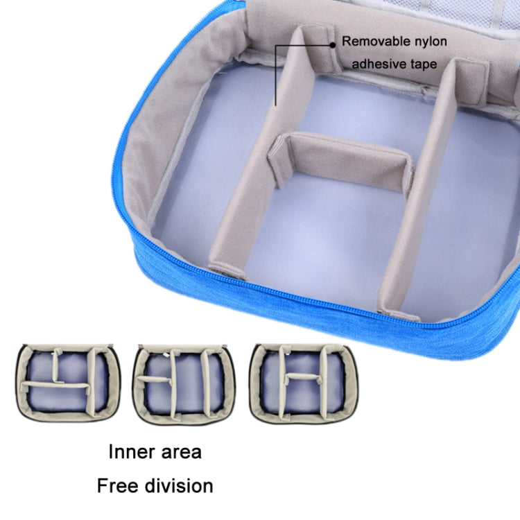 Multifunctional Cationic Digital U Disk Data Cable Storage Bag(Blue) - Other by PMC TechLife | Online Shopping South Africa | PMC TechLife | Buy Now Pay Later Mobicred