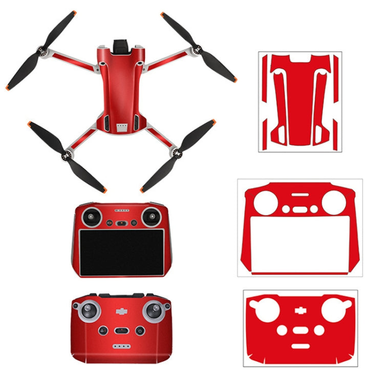 Sunnylife Drone+Remote Control Protective Sticker For DJI Mini 3 Pro RC Version(Aurora Red) - Stickers by Sunnylife | Online Shopping South Africa | PMC Jewellery | Buy Now Pay Later Mobicred