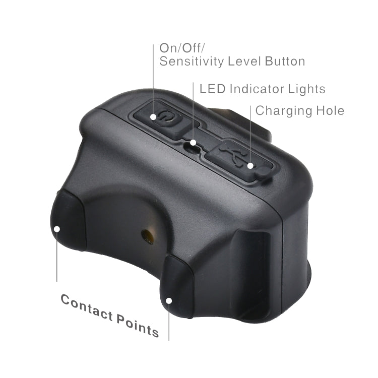 Pet Collar Trainer Rechargeable Automatic Bark Stop(Black) - Training Aids by PMC TechLife | Online Shopping South Africa | PMC TechLife