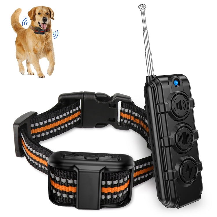 Electronic Dog Trainer Rechargeable Pet Remote Control Bark Stopper, Specification: 1 Drag 1 Orange - Training Aids by PMC Jewellery | Online Shopping South Africa | PMC Jewellery