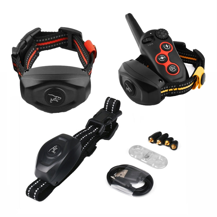 Remote Control Trainer Dog Collar Automatic Barking Stopper, Specification: 1 Drag 1 Red - Training Aids by PMC TechLife | Online Shopping South Africa | PMC TechLife | Buy Now Pay Later Mobicred