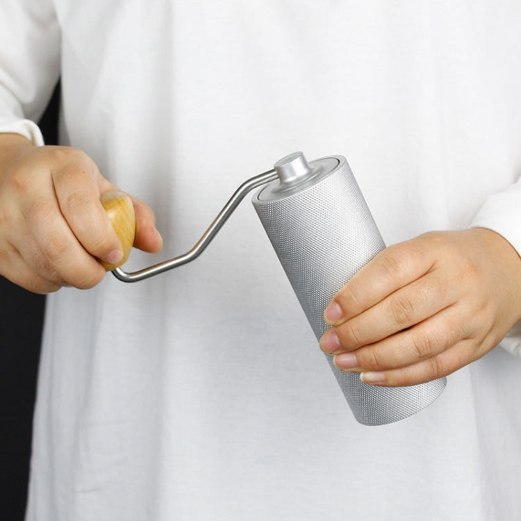 CNC Stainless Steel Hand Crank Coffee Bean Grinder, Specification: Hexagon Silver - free shipping - PMC TechLife - Order now!