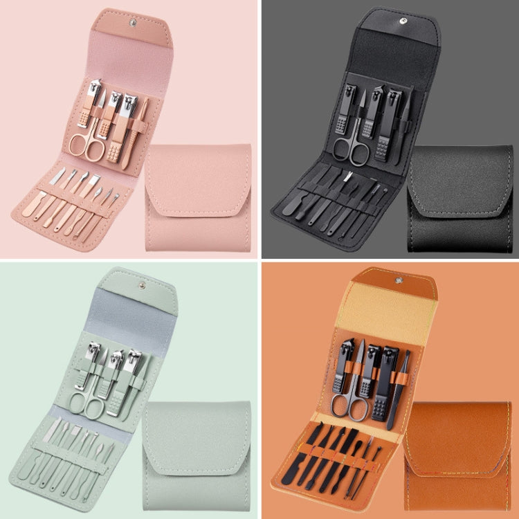 Nail Art Tool Set Nail Clippers Dead Skin Scissors Manicure Tool, Specification: 12 In 1 Coffee - Nail Clipper by PMC TechLife | Online Shopping South Africa | PMC TechLife