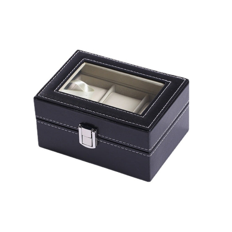 3 Bit PU Leather Watch Storage Box Display Box(Black) - free shipping - PMC TechLife - Order now!