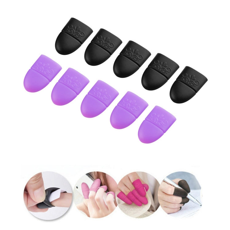 4 PCS Nail Removal Clip Free Silicone Finger Sleeves(Purple) - Nail Art Equipment by PMC Jewellery | Online Shopping South Africa | PMC Jewellery | Buy Now Pay Later Mobicred