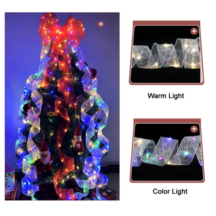 Christmas Ornament Double Light Board Yarn Ribbon String Lights, Specification: 20m(Silver Color Light) - Christmas Decoration Lamps by PMc TechLife | Online Shopping South Africa | PMc TechLife | Buy Now Pay Later Mobicred