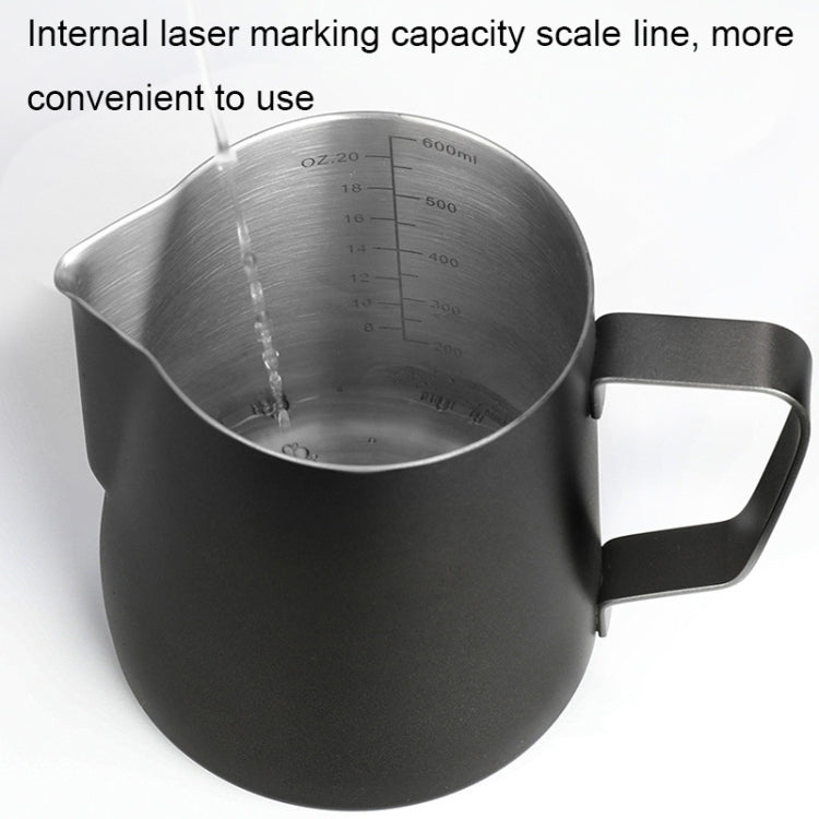 304 Stainless Steel Coffee Pot with Scale, Spec: 350ml (Black Crane Mouth) - free shipping - PMC TechLife - Order now!