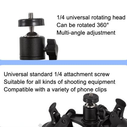 Car General Purpose Vehicle Bracket Suction Cup Fixed Glass Video Shooting Base, Shape: Suction Cup+PTZ - Holder by PMC Jewellery | Online Shopping South Africa | PMC Jewellery | Buy Now Pay Later Mobicred