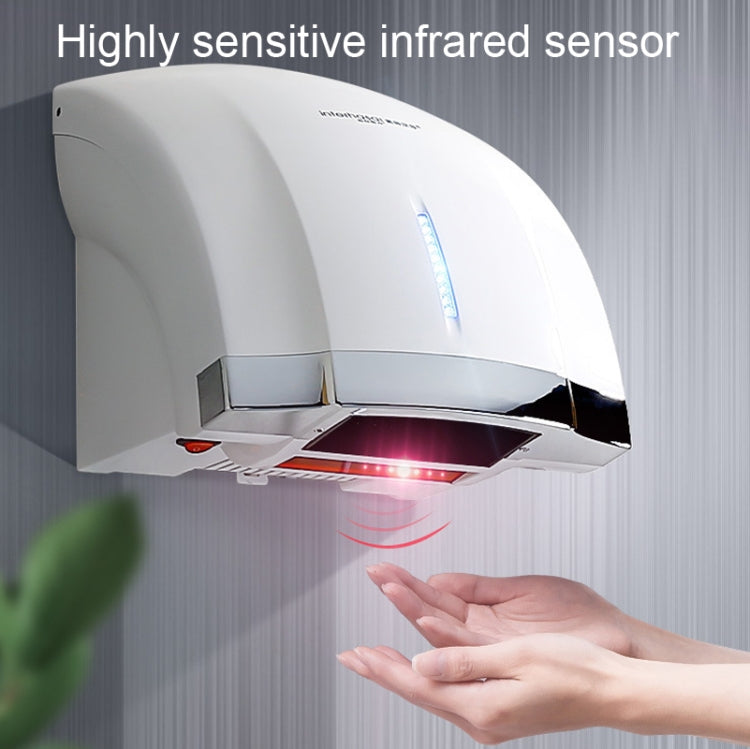 Interhasa  220V 1800W Hot and Cold Switching Electric Hand Dryer,Model: A1002 Gold,CN Plug - free shipping - PMC TechLife - Order now!