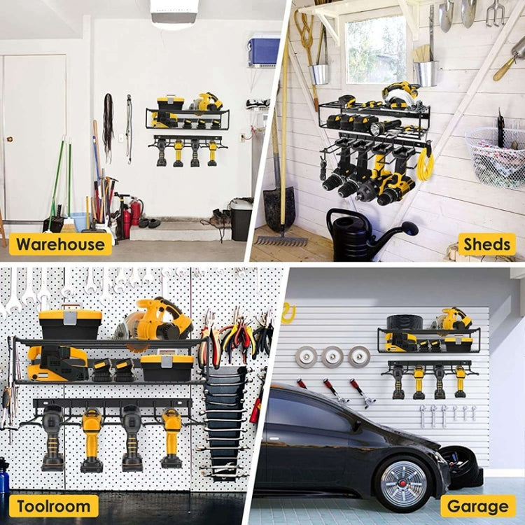 Wall Mounted Handheld Drill Tool Storage Rack, Specification: Complete set - Others by PMC Jewellery | Online Shopping South Africa | PMC Jewellery | Buy Now Pay Later Mobicred