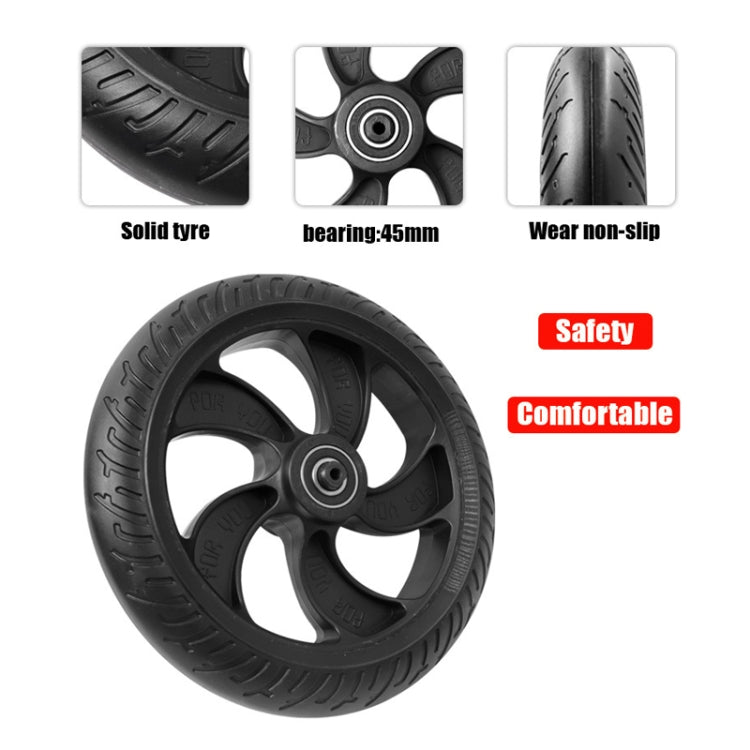 8 inch Scooter Plastic Front Wheel Accessories For KUGOO S1/S2/S3(Black) - Accessories & Parts by PMc TechLife | Online Shopping South Africa | PMc TechLife | Buy Now Pay Later Mobicred