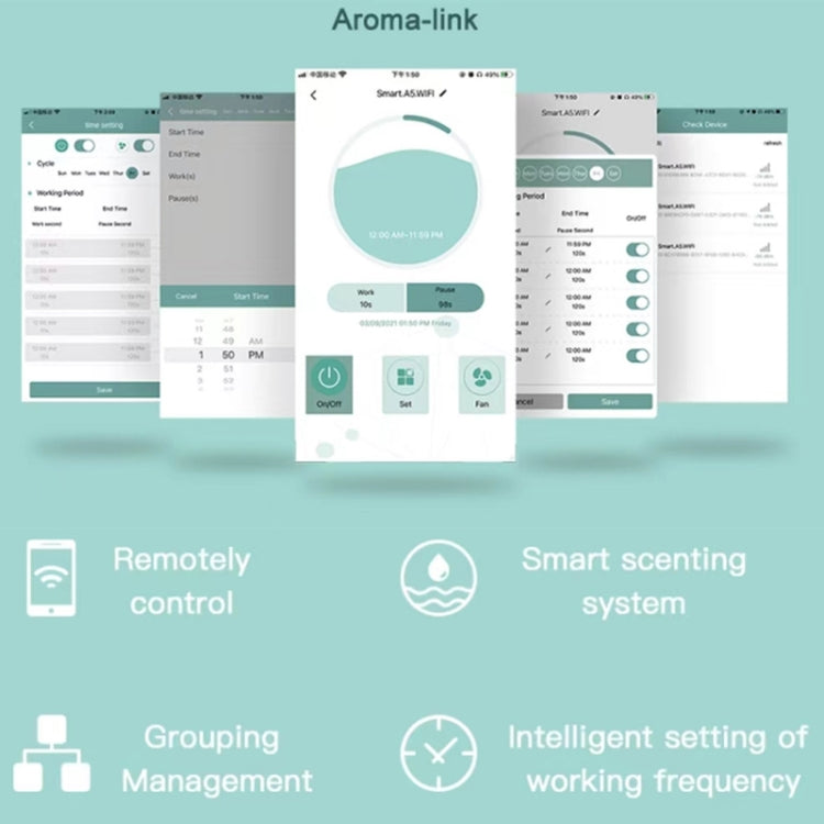 Intelligent Remote Mobile Phone Control Automatic Aromatherapy Machine(EU Plug) - free shipping - PMC TechLife - Order now!
