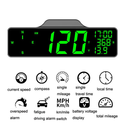 8.0 Inch Screen Car HUD Car Head-up Display Compass Multifunction GPS Speedometer - Head Up Display System by PMC Jewellery | Online Shopping South Africa | PMC Jewellery | Buy Now Pay Later Mobicred