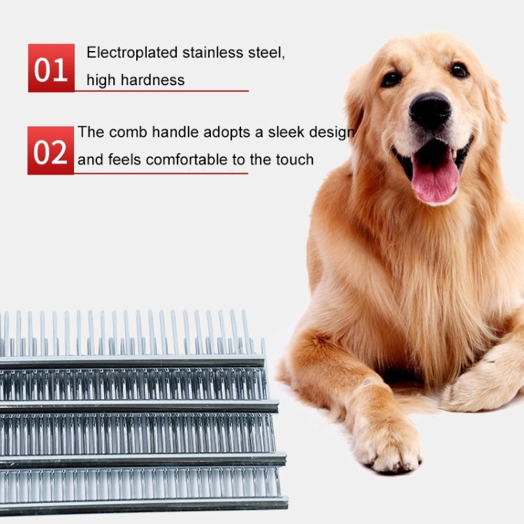 Stainless Steel Pet Comb Pet Hair Comb, Specification: XS - Brushes by PMC TechLife | Online Shopping South Africa | PMC TechLife