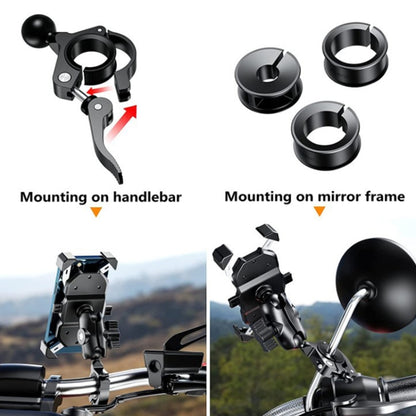 Motorcycle Bicycle Mobile Phone Bracket Fixed Base(17mm Ball Head) - Holder by PMC Jewellery | Online Shopping South Africa | PMC Jewellery