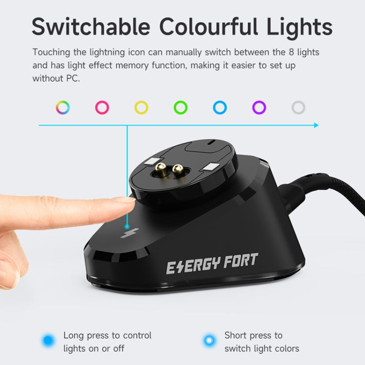 For Logitech G502 / GPW1 / 2 Wireless Mouse Charging Dock Stand Black Stream - Other by PMC Jewellery | Online Shopping South Africa | PMC Jewellery | Buy Now Pay Later Mobicred